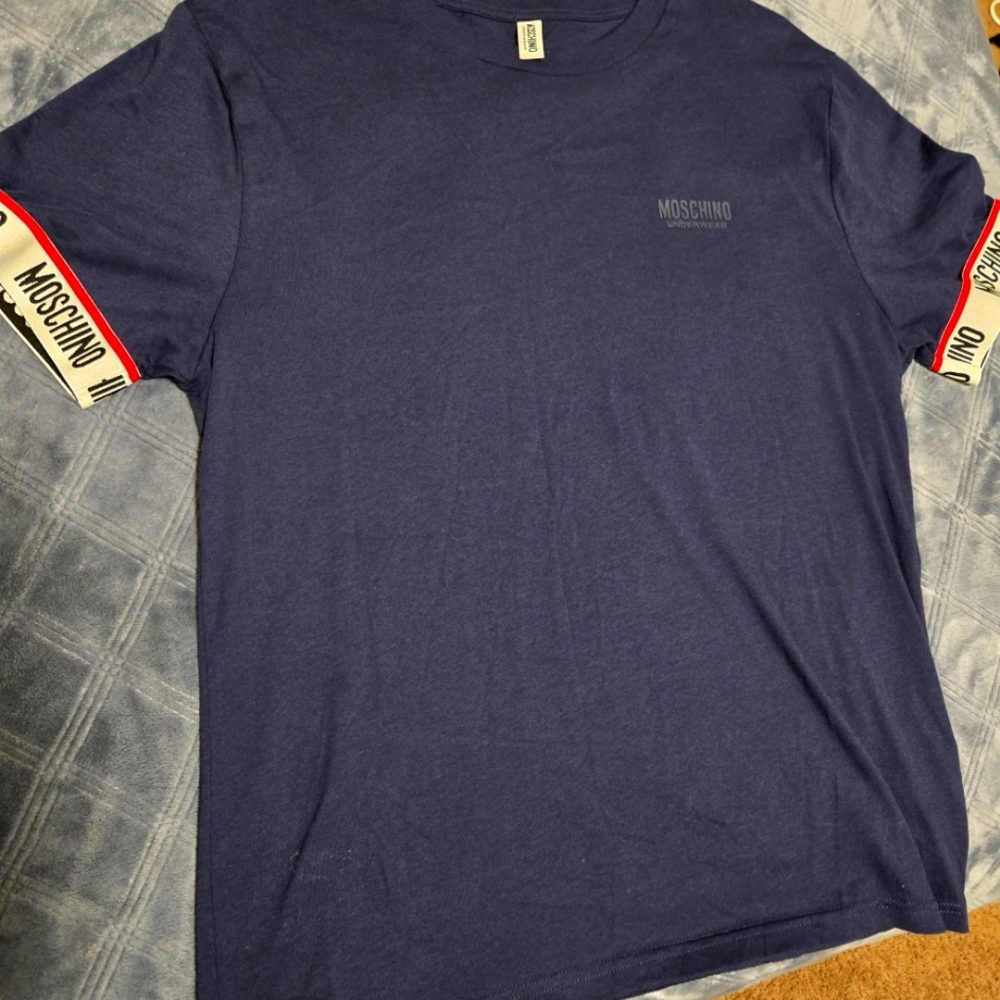 Moschino Navy Blue Men's Shirt